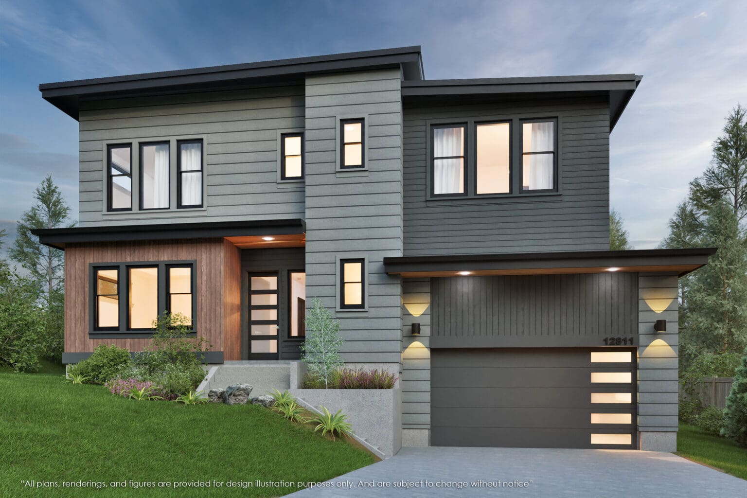 12811 NE 113th St - Kirkland - Rendering 1 - MN Custom Homes