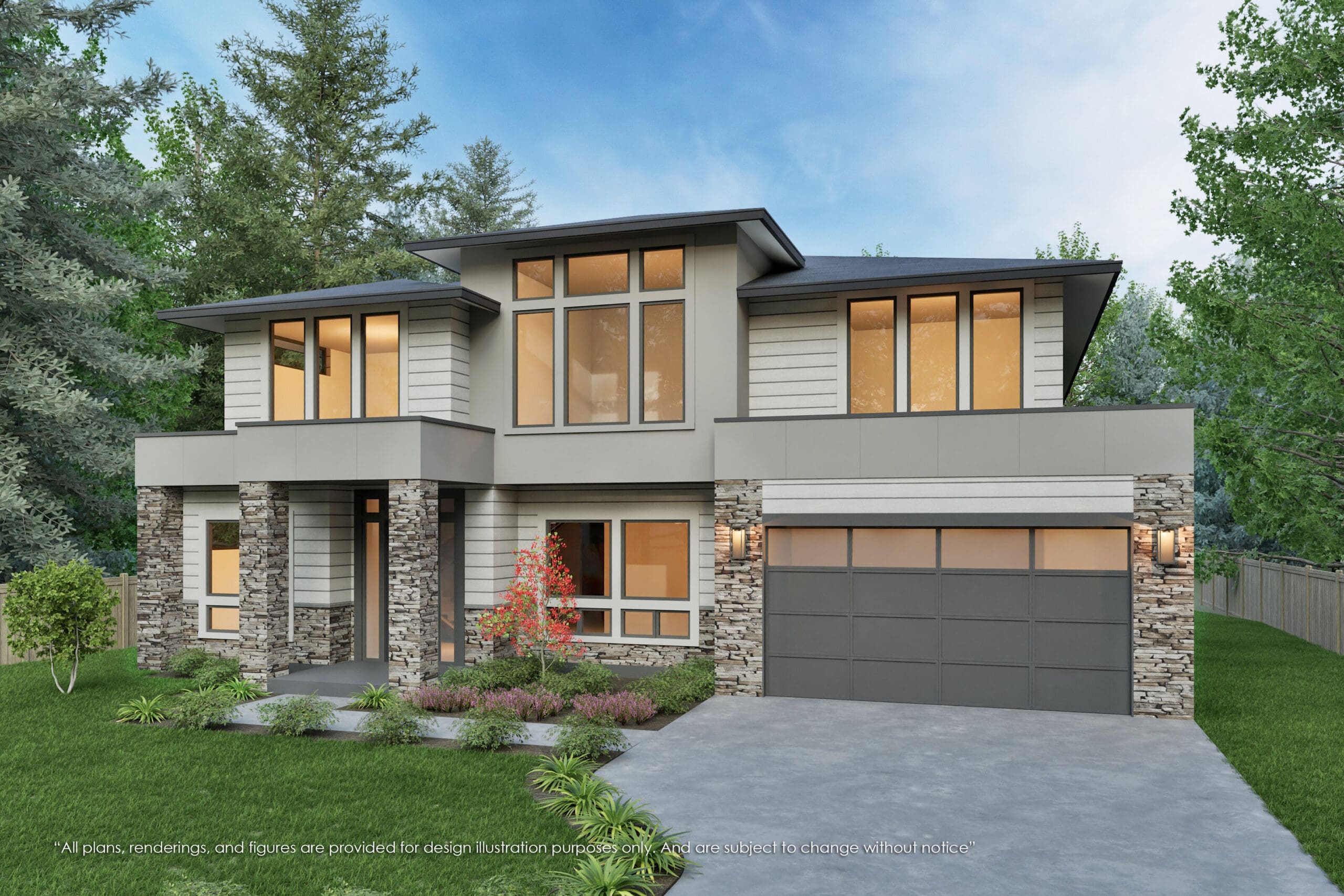 14920 Southeast 45th Place, Bothell WA - Rendering 2 - MN Custom Homes