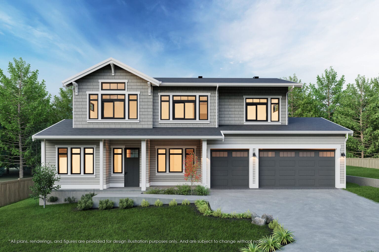 12812 NE 91st St - Kirkland - Rendering 1 - MN Custom Homes