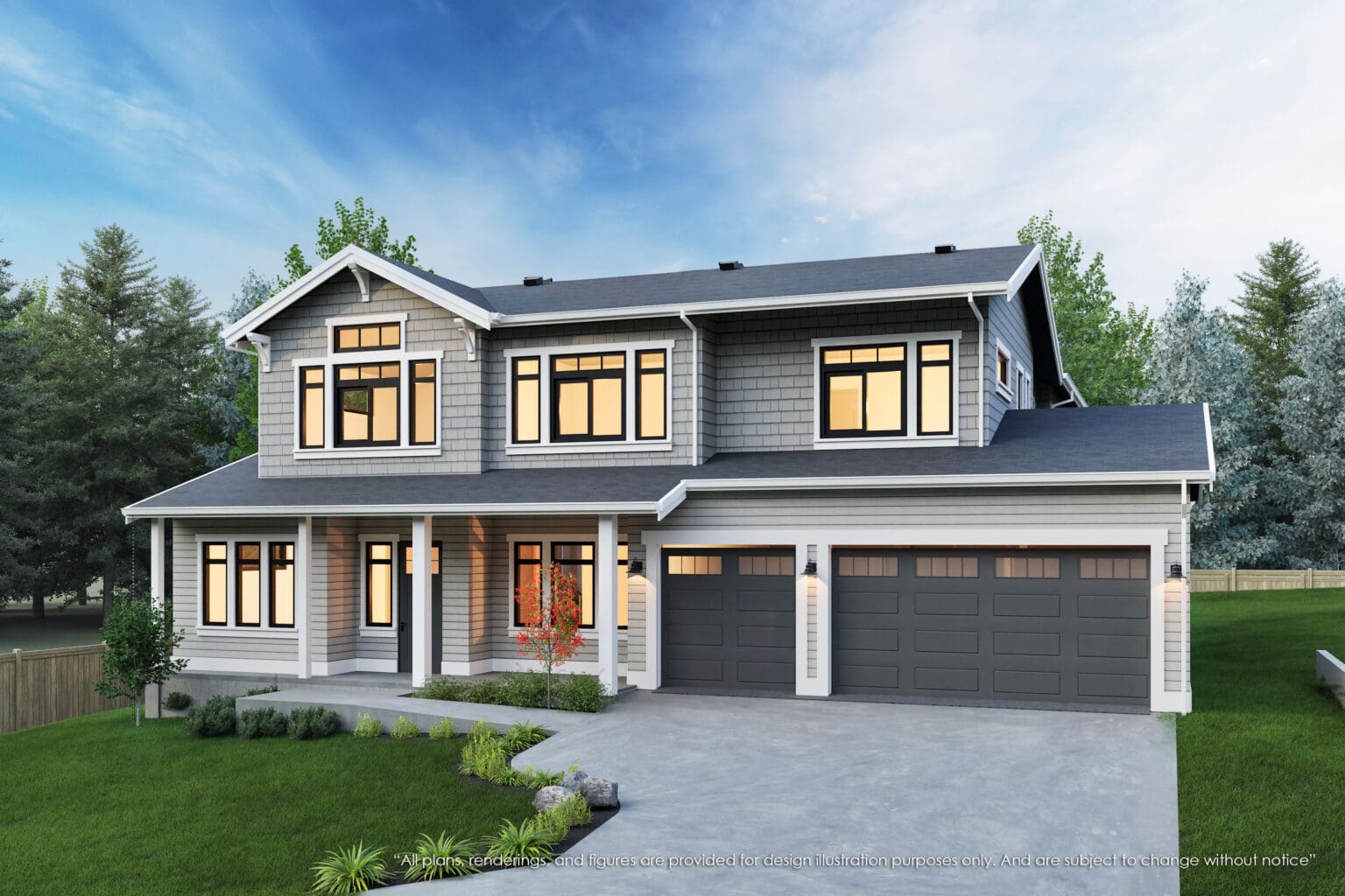 12812 NE 91st St - Kirkland - Rendering 2 - MN Custom Homes