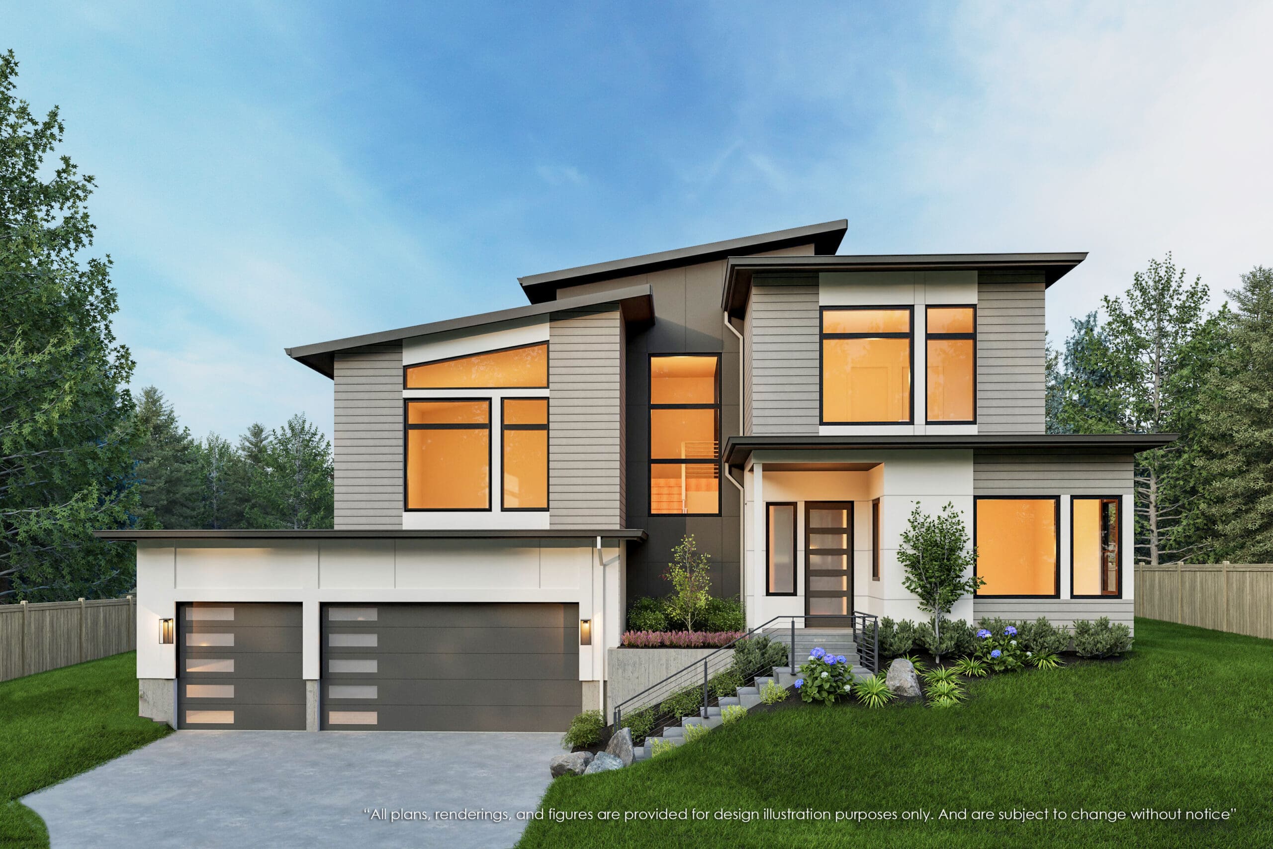 13002 NE 102nd Place - Kirkland - Rendering 2 - MN Custom Homes