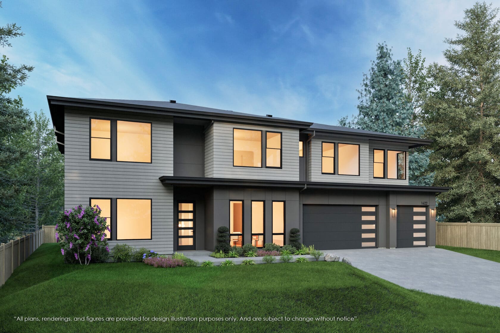 1622 153rd Avenue Southeast - Bellevue - Rendering 2 - MN Custom Homes